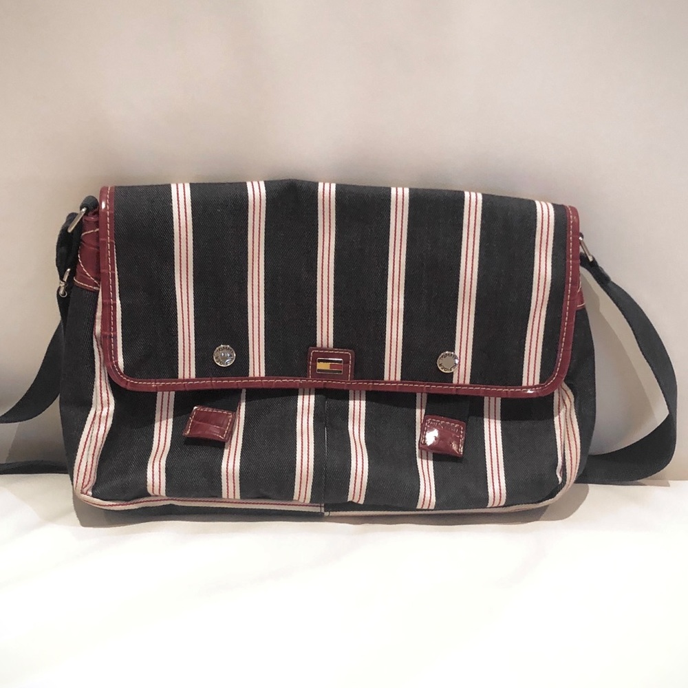 Tommy Hilfiger Navy/Red Canvas Bag